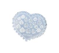 Stampo portatile in silicone per unghie, con forme a forma di cuore in acero, fungo, per manicure domestica, riutilizzabile, stampaggio per unghie