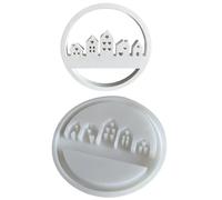 Stampo portatile per casa, flessibile, per realizzare ornamenti a forma di casa, artigianato, regali, resina, gesso, architettura, silicone