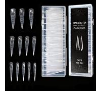 Stampo professionale per unghie, doppia forma, in ABS: applicazione rapida del gel, estensione rapida, punte in ABS per uso domestico