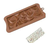 Stampo profondo in silicone per barrette di cioccolato, stampo in silicone per barrette ripiene di caramelle, stampo per uso alimentare, stampo per fondere la cera per dolci, caramelle, snack al