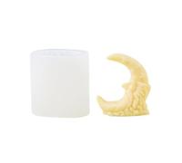 Stampo profumato in silicone per aromaterapia a forma di vecchio, volto di luna, per appassionati e progetti di decorazione della casa, forniture fatte a mano