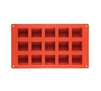 Stampo quadrato in silicone per realizzare mousse e torte, strumento di cottura per realizzare cioccolato fondente dessert a forma di blocco quadrato in silicone per dessert