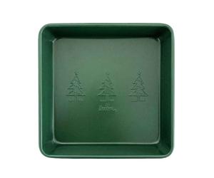 Stampo quadrato professionale antiaderente natalizio verde 24 x 24 x h 5 cm