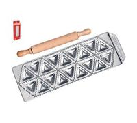 Stampo ravioli 18 fori con rullo legno RAVIOLAMP Silver 3315