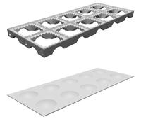 Stampo Ravioli 2x6 Taglierino Pasta Stampato 3D Rivestimento Epossidico