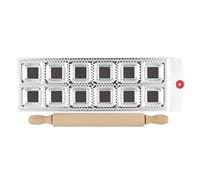 Stampo Ravioli in Alluminio con Matterello, FantasyDay Set di 2 Pastamaker Stampi Rotelle Pasticceria per Panzerotti, Crostata, Biscotti, Pierogi, pasta - Tagliapasta Forme per Ravioli Dumpling Maker