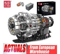 Stampo Re 10216 Motore Tecnico per Auto Giocattoli Il Motore Turbojet Motorizzato Building Block Montaggio Motore Mattoni Regalo di Natale per Bambini Original Box Packing