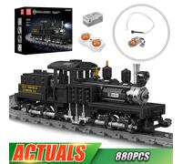 Stampo Re 12032 Treno Tecnico Giocattoli Il RC e RC Shay-Type Locomotiva A Vapore Building Block Montaggio Auto Mattoni Per Bambini Regalo Di Natale
