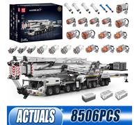 Stampo Re 17007 17008 Auto Tecnica Giocattoli Motorizzato LTM 11200 Gru Camion Building Block Modello di Montaggio Mattoni Regalo Di Natale Per Bambini