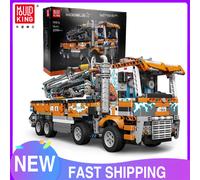 Stampo Re 19014 Auto Tecnica Giocattoli Il MOC-89879 Pneumatico Pompa di Calcestruzzo Modello di Camion Building Block Mattoni Bambini Regali Di Natale
