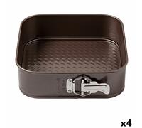 Stampo Removibile Pyrex Asimetria Quadrato Nero Metallo [4 Unità]