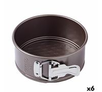 Stampo Removibile Pyrex Asimetria Rotondo Nero Metallo Ø 14 cm [6 Unità]