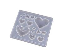 Stampo Resina Epossidica a forma di cuore Resina Silicone Stampo a forma di cuore in Resina Silicone Stampo in Silicone Resin Mold fai da te Colata Artigianato