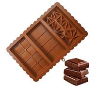 Stampo rettangolare in silicone per barrette di caramelle, riutilizzabili, antiaderenti, per uomini, ripieni di bar, fai da te, pasticceria, feste, snack
