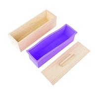 Stampo rettangolare in silicone per sapone da 1200 ml con coperchio, stampo fai-da-te per dolci, cioccolato e ghiaccio, rivestimento in silicone di grado alimentare con involucro
