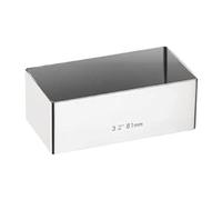 Stampo rettangolare per mini gateau, 8 x 4 cm