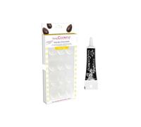 Stampo rigido per 6 uova di cioccolato + Pennarello per glassa nera