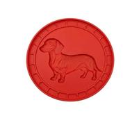 Stampo riutilizzabile a forma di animale per pietra miliare, 20 cm, rotondo, in silicone, per giardino, passerella, stampo in plastica per patio, cortile e decorazione esterna, cane