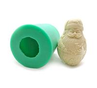 Stampo riutilizzabile in resina di silicone 3D Babbo Natale fai da te statuetta che fa torta di Natale candela decorazione stampo