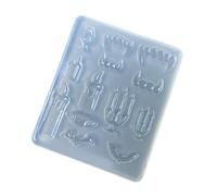 Stampo riutilizzabile in silicone con motivo vampiri per feste di Halloween fatti a mano stampi artigianali in silicone per uso alimentare
