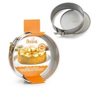 Stampo rotondo a cerniera in acciaio antiaderente Ø25,5 x h 7 cm