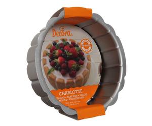 Stampo rotondo charlotte in acciaio antiaderente Ø20 x h 7 cm