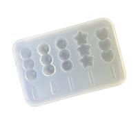 Stampo rotondo creativo in silicone a forma di gnocchi, ideale per resina epossidica e strumenti per la creazione di gioielli artigianali