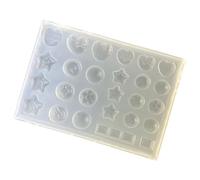 Stampo rotondo creativo in silicone a forma di gnocchi, ideale per resina epossidica e strumenti per la creazione di gioielli artigianali
