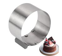 Stampo rotondo in acciaio inox per torta, stampo rotondo per torte da forno per torte, forniture per torte, utensili da cottura per torte, stampo per pasticceria, stampo per dolci