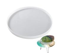 Stampo rotondo in resina siliconica da tavolo, 40 x 3,5 cm o 36 x 5,8 cm, flessibile, riutilizzabile, per tavoli in a specchio, fai da te, per conservazione di fiori, salumi, tavolette da