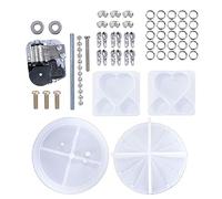 Stampo rotondo in silicone a forma di cuore per carosello musicale, stampi per ombrello, fondo e copertura, set di materiali per il movimento, accessorio in silicone per carillon rotante a forma di