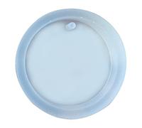 Stampo rotondo in silicone strumenti per la creazione di portachiavi in gesso ornamenti decorazioni da appendere per le vacanze Stampi in argilla per gioielli bambole che fanno stampi in argilla forme