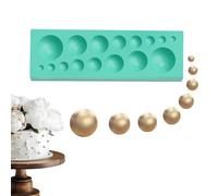 Stampo rotondo per cioccolato, stampo in silicone, confezione da 2 stampi in silicone emisfero, strumenti per dessert, bolle, accessori per caramelle, zucchero e cupcake