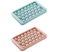Stampo Rotondo per Cubetti di Ghiaccio,2 PCS Stampi per Ghiaccio con Coperchio Vaschetta per Cubetti di Ghiaccio Riutilizzabile Forme Ghiaccio per Bevande Whisky Succo