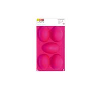 Stampo - SCRAPCOOKING - 5 uova di Pasqua - Silicone - Rosa - Compatibile con congelatore e lavastoviglie