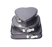 STAMPO SET 3 PZ CUORE/TONDO/QUADRATO IN ALLUMINIO ANTIADERENTE