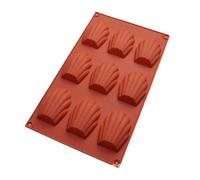 Stampo sicuro per - Stampo in silicone per | Stampo per biscotti a forma di conchiglia in silicone, teglia da forno a 9 cavità, teglia antiaderente per torta di tè per