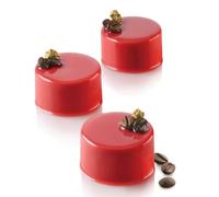 Stampo Silicone 8 Dolci Monoporzione Cilindri 63x40 mm - Silikomart - Semifreddo