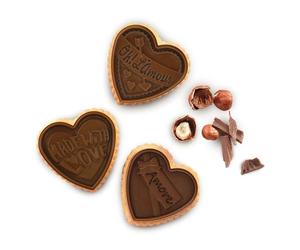Stampo Silicone Biscotti Cookie Love Slim Cuore con Tagliapasta - Silikomart