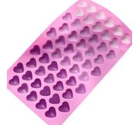 Stampo Silicone Candele Stampo for candele in silicone con 55 scomparti, a forma di cuore, for realizzare San Valentino, kit fai da te for torte d'amore, cioccolato, feste