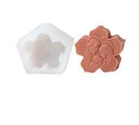 Stampo Silicone Candele Stampo in silicone for candele, mini piatto ovale rotondo a forma di cuore, croce, scultura in resina, gesso, decorazione for la casa(Style-03)