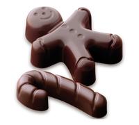 Stampo Silicone Cioccolatini Mr Omino Pan di Zenzero 4,3x3,5 cm - SILIKOMART