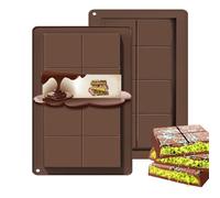 Stampo Silicone Cioccolato 2 Pezzi,Stampo Tavoletta Cioccolato,Stampo Cioccolato Profondo,Stampo Tavoletta Cioccolato Silicone,Stampo Cioccolato Tavoletta Profondo,per Cioccolato,Caramelle