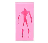 Stampo Silicone Corpo Umano 11.5x5.5x2.3 cm Rosa per Dolci e Cioccolato - Resistente Alta Temperatura, Riutilizzabile, Perfetto per Cake Design e Uso Casalingo