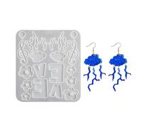 Stampo Silicone Flower Creative Heart Per Orecchini E Pendenti.