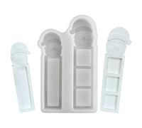 Stampo Silicone Natale Design Babbo Natale Cioccolato Natalizi