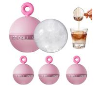 Stampo Silicone per Ghiaccio Palla Stampo in Silicone da 6,5 cm, 4 Pezzi,