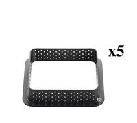 STAMPO SILICONE TARTE RING SQUARE 80X80 H20 PER TORTE GELATO SEMIFREDDO