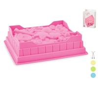 HABI 8622500 Stampo Silicone per Torta con Rilievo Pastello, 27x22 cm, Multicolore