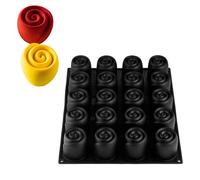 Stampo Silicone Volupté per Monoporzioni a Rosa 40x30 cm 20 Impronte - Pavoni
